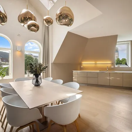 160 M2 Luxury Penthouse W Roof Terrace * Bergen